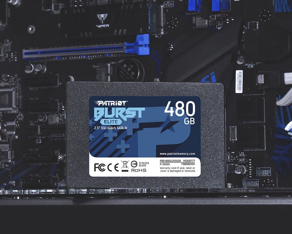 SSD Накопичувач 2.5 Patriot 480GB SATA TLC Burst Elite