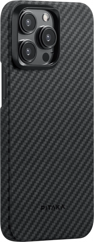 Чохол Pitaka MagEZ Case 4 Twill 1500D Black/Grey for iPhone 15 Pro (KI1501P)