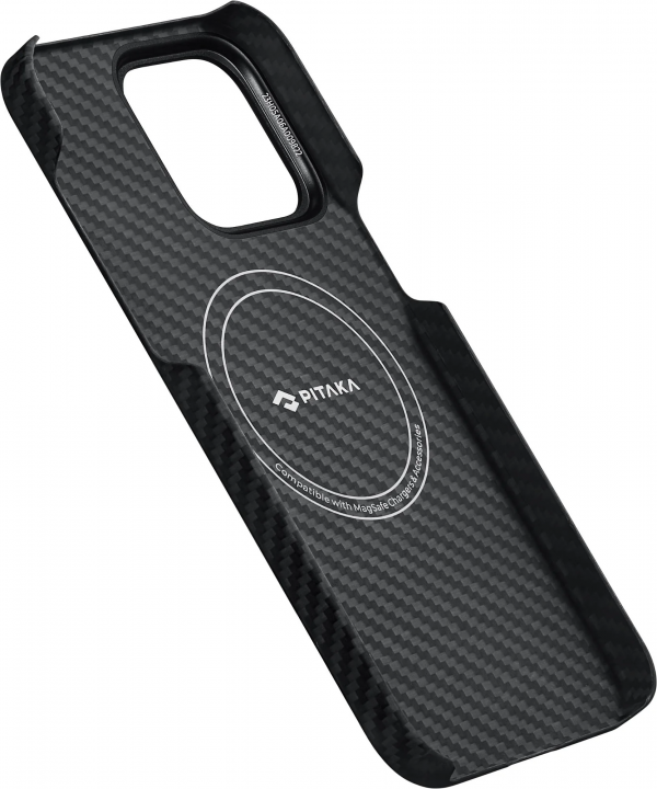 Чохол Pitaka MagEZ Case 4 Twill 1500D Black/Grey for iPhone 15 Pro (KI1501P)