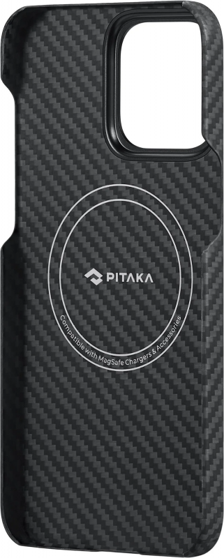 Чохол Pitaka MagEZ Case 4 Twill 1500D Black/Grey for iPhone 15 Pro (KI1501P)