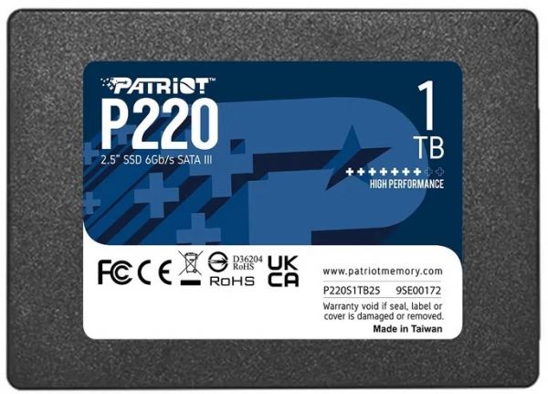 SSD накопичувач PATRIOT P220 1 TB (P220S1TB25)