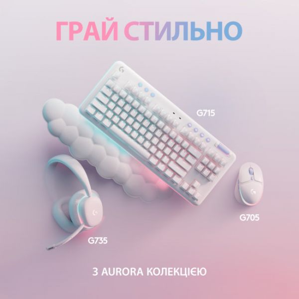 Клавіатура Logitech G715 TKL Wireless RGB GX Linear Off-White (920-010692)