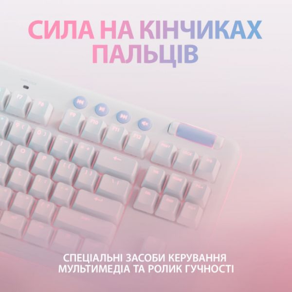 Клавіатура Logitech G715 TKL Wireless RGB GX Linear Off-White (920-010692)