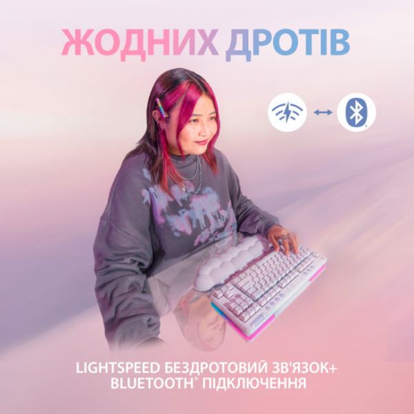 Клавіатура Logitech G715 TKL Wireless RGB GX Linear Off-White (920-010692)