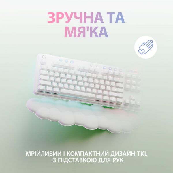 Клавіатура Logitech G715 TKL Wireless RGB GX Linear Off-White (920-010692)