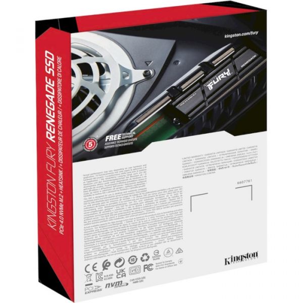 SSD накопитель 500GB Kingston FURY Renegade with Heatsink (SFYRSK/500G)