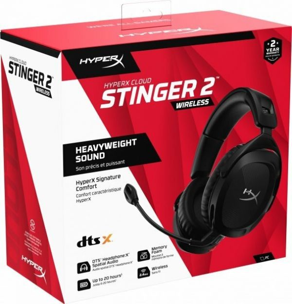 Комп'ютерна гарнітура HyperX Cloud Stinger 2 Wireless Black (676A2AA)