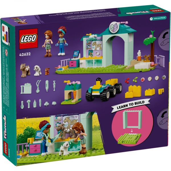 Блоковий конструктор LEGO Friends Ветеринарна клініка для сільськогосподарських тварин (42632)