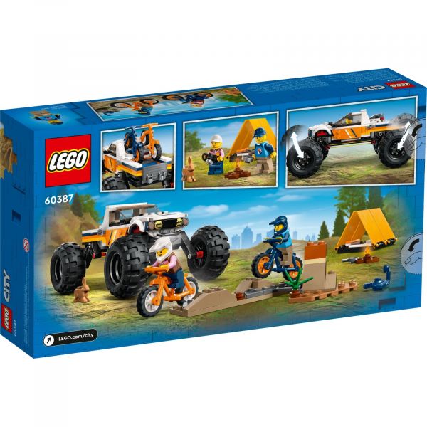 Блоковий конструктор LEGO City Пригоди на позашляховику 4x4 (60387)