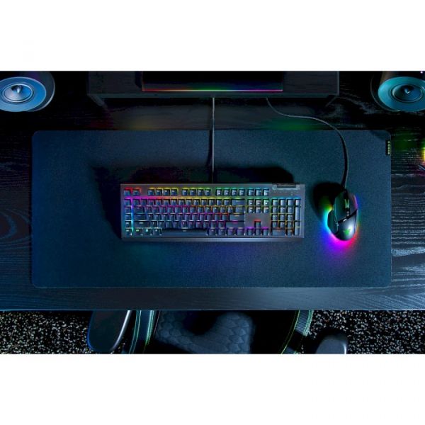 Клавіатура Razer BlackWidow V4 X Green Switch RU (RZ03-04700800-R3R1)