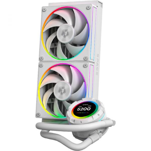 Водяне охолодження ID-Cooling Space LCD SL240 White