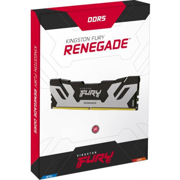 Модуль пам’яті DDR5 32GB 6400 MHz Renegade Silver XMP Kingston Fury (KF564C32RS-32)