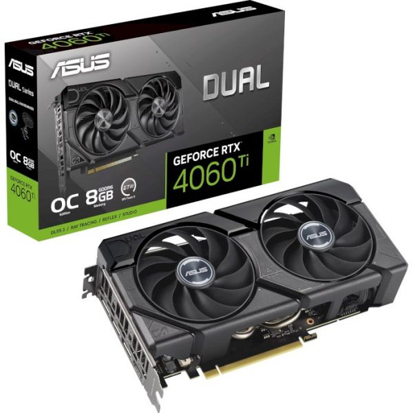 Видеокарта ASUS GeForce RTX4060 Ti Dual EVO O8G (DUAL-RTX4060ti-O8G-EVO)