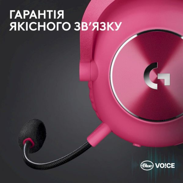 Комп'ютерна гарнітура Logitech G Pro X 2 Lightspeed Pink (981-001275)