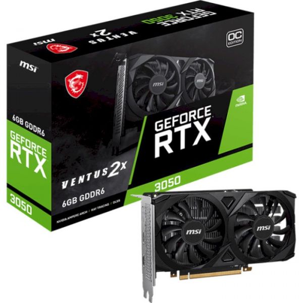 Відеокарта MSI GeForce RTX 3050 VENTUS 2X 6G OC