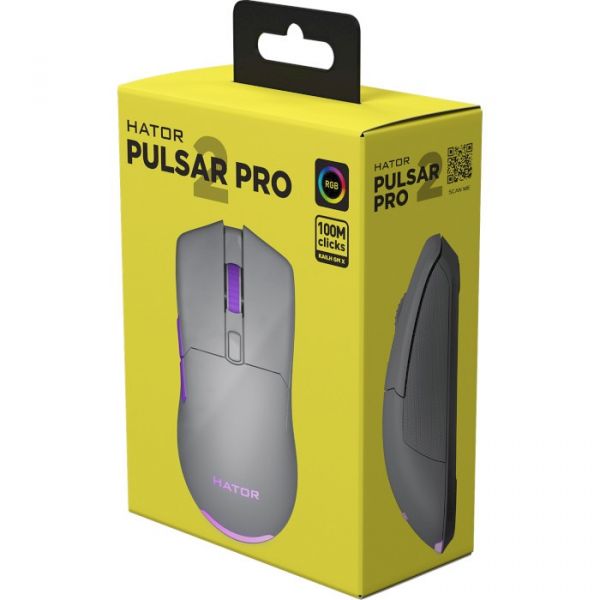 Миша Hator Pulsar 2 Pro USB Titanium (HTM-526)