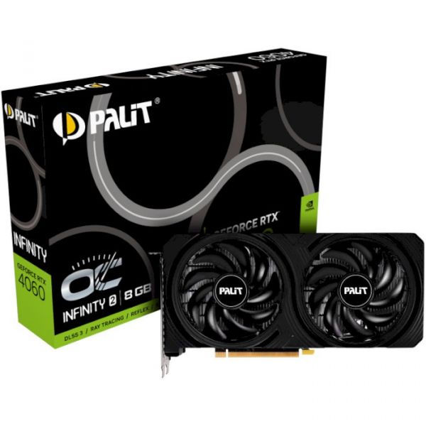 Відеокарта Palit GeForce RTX 4060 Infinity 2 OC (NE64060S19P1-1070L)