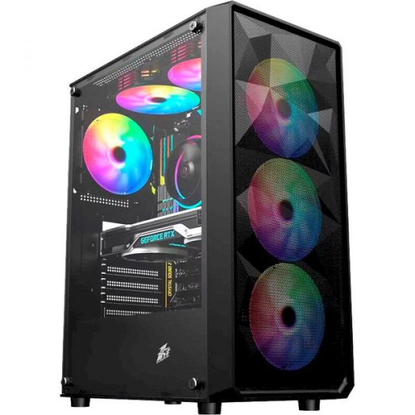 Корпус 1stPlayer FD3-4F2(AP)-BK Black