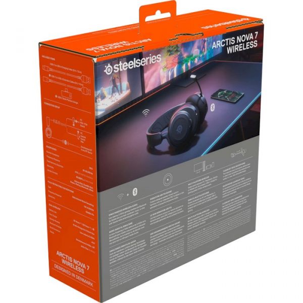 Комп'ютерна гарнітура SteelSeries Arctis Nova 7 Black (61553)