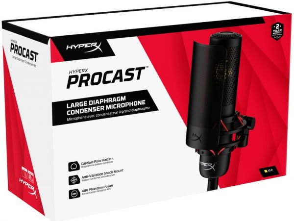 Мікрофон для ПК HyperX ProCast Black (699Z0AA)