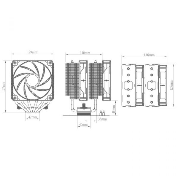 Повітряне охолодження Deepcool AG620 Black (R-AG620-BKNNMN-G-1)