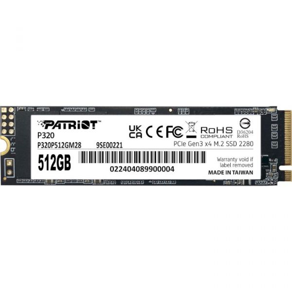 SSD накопичувач PATRIOT P320 512 GB (P320P512GM28)