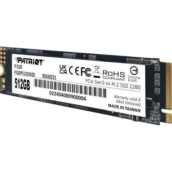 SSD накопичувач PATRIOT P320 512 GB (P320P512GM28)