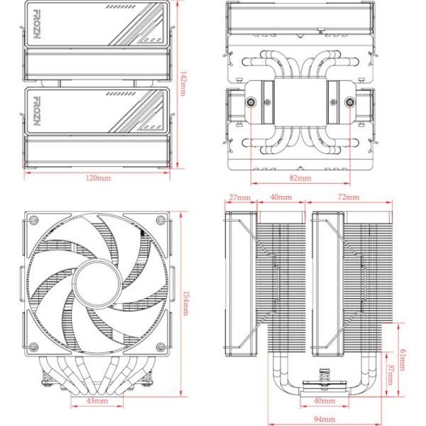 Повітряне охолодження ID-Cooling Frozn A620 ARGB