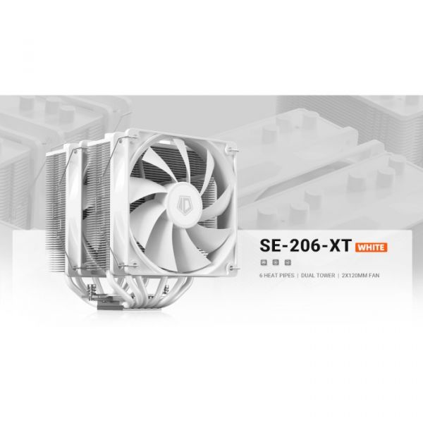 Повітряне охолодження ID-Cooling SE-206-XT White