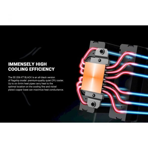 Повітряне охолодження ID-Cooling SE-206-XT Full Black