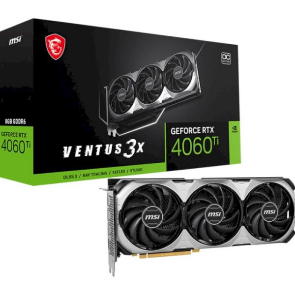 Відеокарта MSI GeForce RTX 4060 Ti Ventus 3X E 8G OC (912-V515-065)