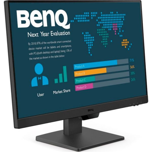 Монітор TFT 23.8" BenQ BL2490, IPS, 100Гц, 2хHDMI, DP, колонки, чорний