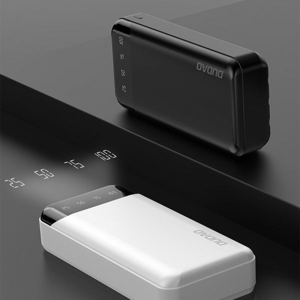 Портативний зарядний пристрій Power Bank Dudao 20000mAh USB-C/microUSB/Lightning White