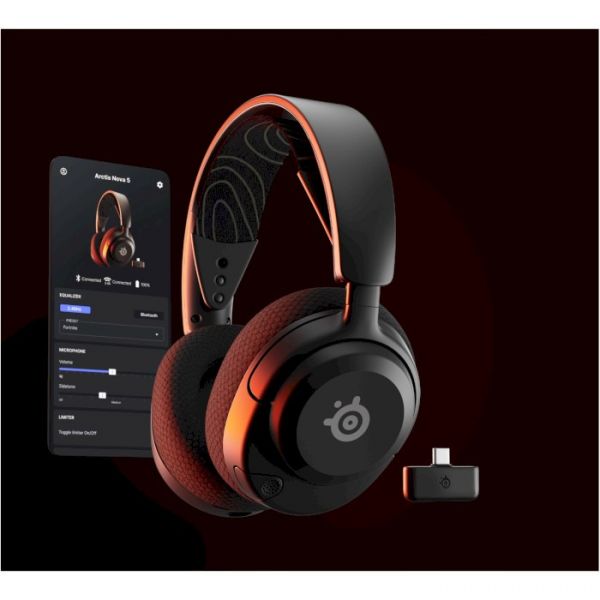 Комп'ютерна гарнітура SteelSeries Arctis Nova 5 Multiplatform Black (61670)