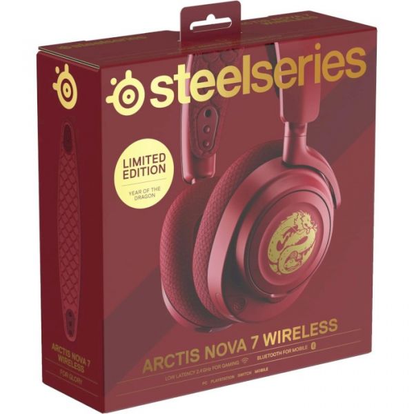 Комп'ютерна гарнітура SteelSeries Arctis Nova 7 Wireless Dragon Edition (61557)