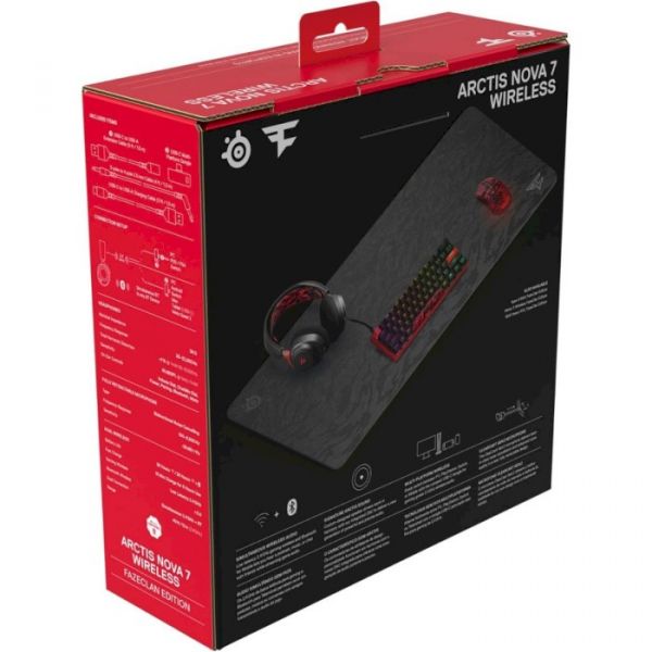 Комп'ютерна гарнітура SteelSeries Arctis Nova 7 Wireless Faze Clan (61556)