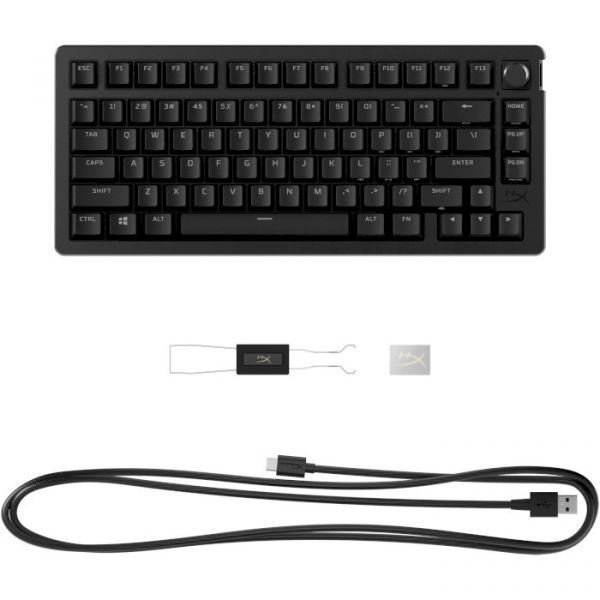 Клавіатура HyperX Alloy Rise 75 PBT HX Red USB Black (7G7A4AA)