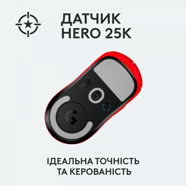 Миша Logitech G Pro X Superlight Wireless Red (910-006784)