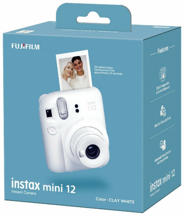 Фотокамера миттєвого друку Fujifilm Instax Mini 12 Clay White (16806121)