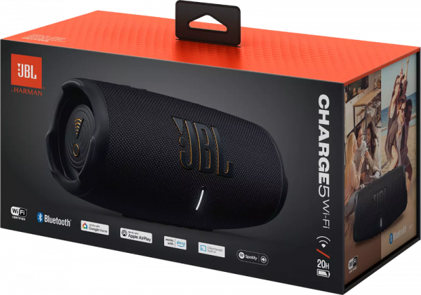 Портативна акустика JBL Charge 5 WI-FI Midnight Black (JBLCHARGE5WIFIBLK)