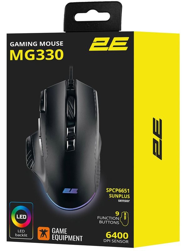 Миша 2E Gaming MG330 RGB USB Black (2E-MG330UB)