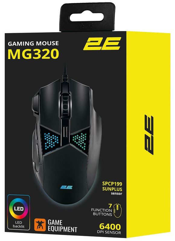 Миша 2E Gaming MG320 RGB USB Black (2E-MG320UB)