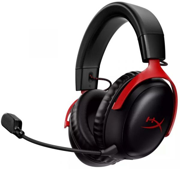 Комп'ютерна гарнітура HyperX Cloud III Wireless Black/Red (77Z46AA)