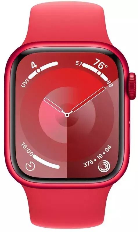 Apple Watch Series 9 GPS 41mm PRODUCT RED Alu. Case w. PRODUCT RED Sport Band - S/M (MRXG3)