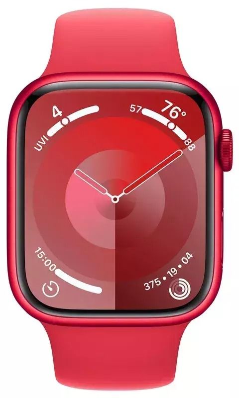 Apple Watch Series 9 GPS 45mm PRODUCT RED Alu. Case w. PRODUCT RED Sport Band - M/L (MRXK3)