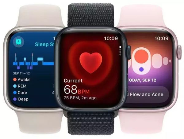 Apple Watch Series 9 GPS 45mm PRODUCT RED Alu. Case w. PRODUCT RED Sport Band - M/L (MRXK3)