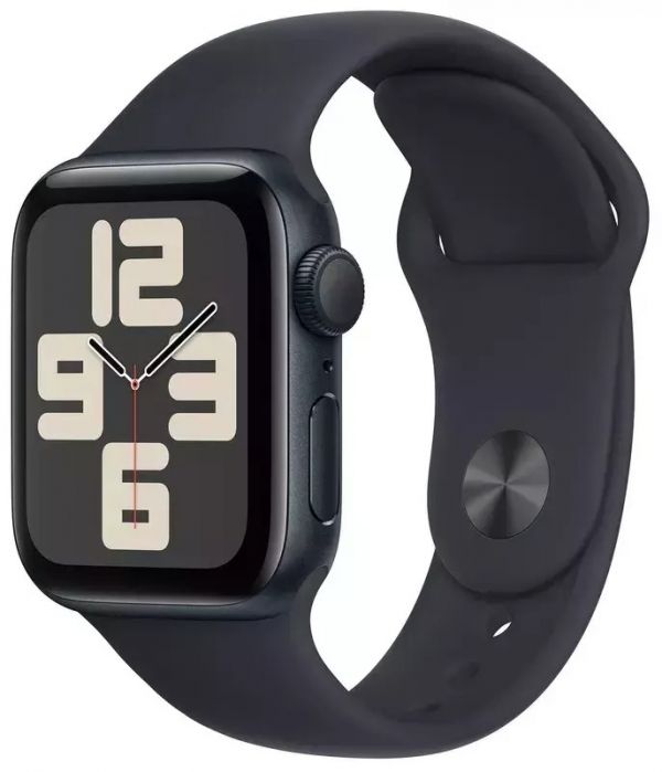 Apple Watch SE 2 GPS 40mm Midnight Aluminium Case with Midnight Sport Band S/M (MR9X3)