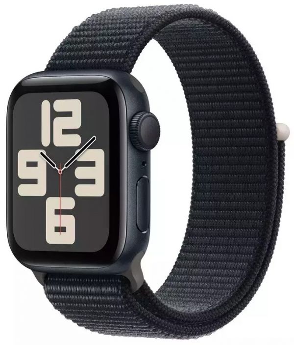 Apple Watch SE 2 GPS 40mm Midnight Aluminium Case with Midnight Sport Loop (MRE03)