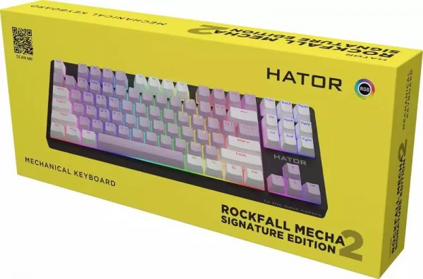 Клавіатура Hator Rockfall 2 Mecha Signature Edition Black/Lilac/White (HTK-520-BLW)