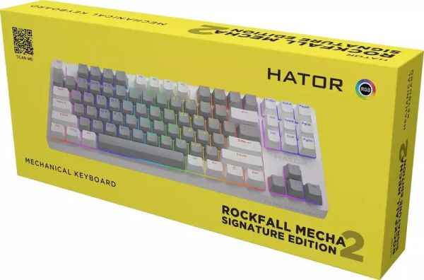 Клавіатура Hator Rockfall 2 Mecha Signature Edition White/Grey/White (HTK-521-WGW)